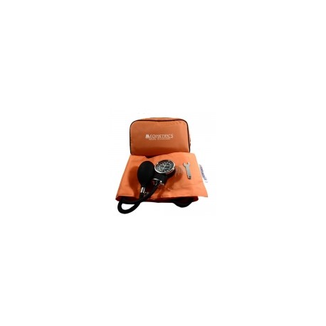 Baumanómetro aneroide de doble manguera color naranja