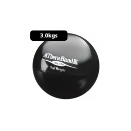 Pelota carga ligera 3.0 kg Theraband negro diámetro 11.5 cm