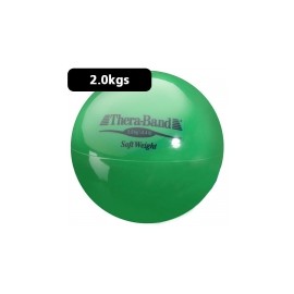Pelota carga ligera 2.0 kg Theraband verde diámetro 11.5 cm