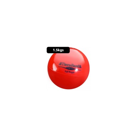 Pelota carga ligera 1.5 kg Theraband rojo diámetro 11.5 cm