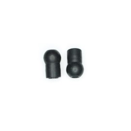 Olivas de rosca para estetoscopio suave negra