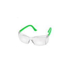 Lente de protección color verde limón, paquete con 15 piezas