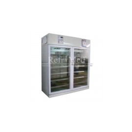 Refrigerador para laboratorio de 50 pies cúbicos, 2 puertas de cristal