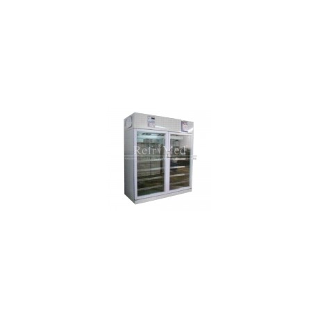 Refrigerador para laboratorio de 50 pies cúbicos, 2 puertas de cristal