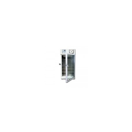 Refrigerador vertical de 14 pies para laboratorio acero inox. esmaltado con 1 puerta de cristal