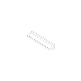 Repisa de 120 cm contra muro totalmente de acero inoxidable