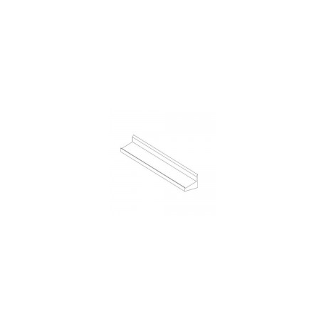 Repisa contra muro de 150 cm de acero inoxidable