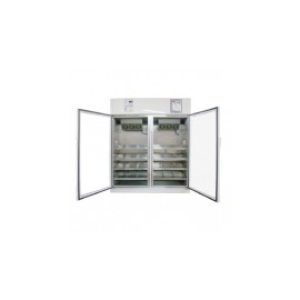 Refrigerador vertical de 35 pies para laboratorio acero inox. esmaltado con 2 puertas de cristal