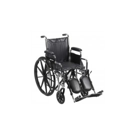 Silla de ruedas bariátrica CS20 asiento de 20” con brazo desmontable y elevapiernas