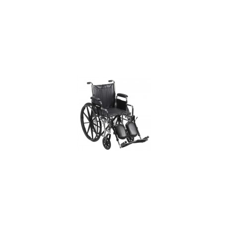 Silla de ruedas bariátrica CS20 asiento de 20” con brazo desmontable y elevapiernas