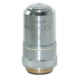 Objetivo plano acromático 100X