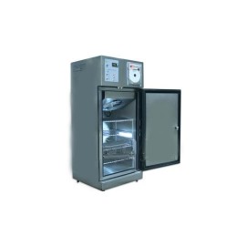 Refrigerador vertical de 14 pies para vacunas y biológicos de acero inox. con 1 puerta de cristal