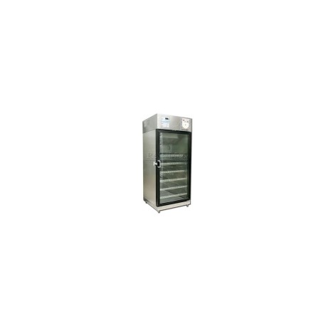 Refrigerador vertical de 14 pies para banco de sangre de acero inoxidable 1 puerta de cristal