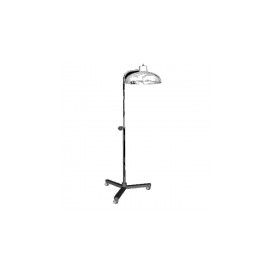 Lámpara de chicote pantalla grande, base tubular desarmable