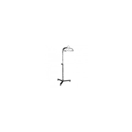 Lámpara de chicote pantalla grande, base tubular desarmable