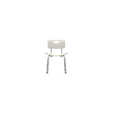 Silla de ducha blanco con respaldo s/brazos Mod. SC-02R