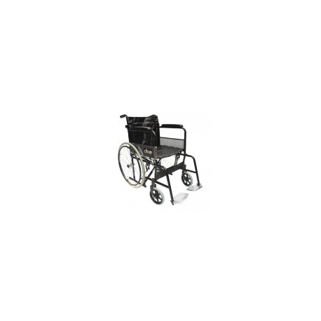 Silla de ruedas asiento de 18" color negro