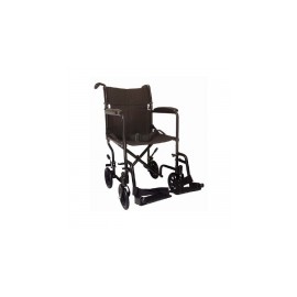 Silla de traslado de aluminio, c/asiento de 19”