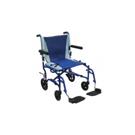 Silla de transporte azul descansapies desmontables Mod. TS19