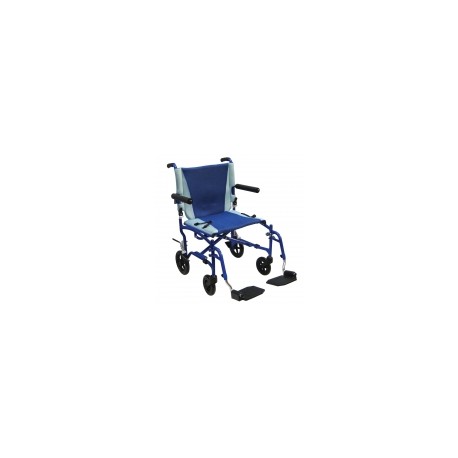 Silla de transporte azul descansapies desmontables Mod. TS19