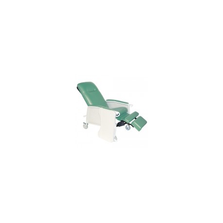 Sillón para hemodiálisis color jade reclinable 3 posiciones con 1 charola