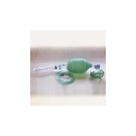 Resucitador reusable pediátrico, mascarilla 1 y 2