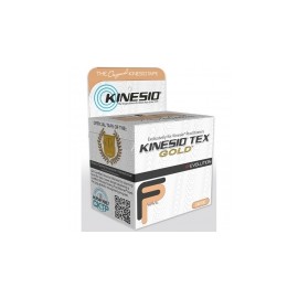 Cinta para corrección muscular kinesio gold 5.08 cm x 5 metros beige nano-touch, paquete con 4