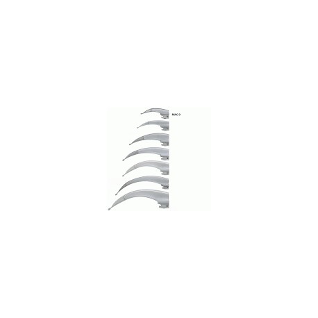 Hoja para laringoscopio de acero inoxidable Macintosh No. 0 HEN-F-000.22.100 MARCA -  Heine