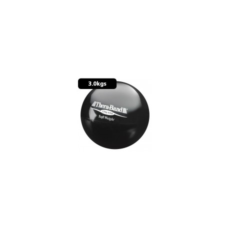 Pelota carga ligera 3.0 kg Theraband negro diámetro 11.5 cm DYN-TB25860 MARCA -  Dynatronics