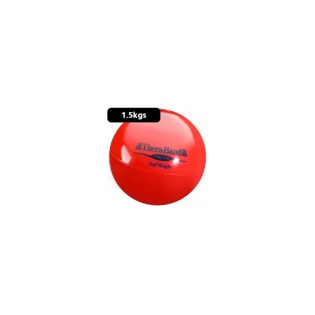 Pelota carga ligera 1.5 kg Theraband rojo diámetro 11.5 cm DYN-TB25830 MARCA -  Dynatronics