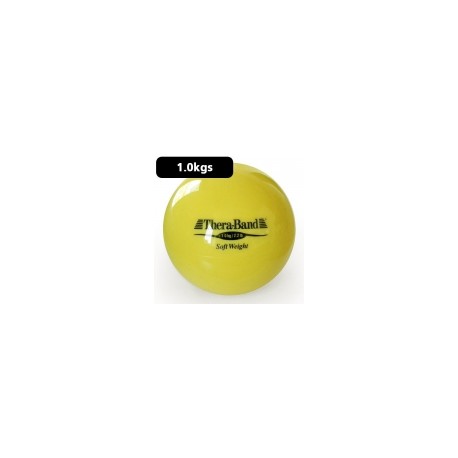 Pelota carga ligera 1.0 kg Theraband amarilla diámetro 11.5 cm DYN-TB25820 MARCA -  Dynatronics