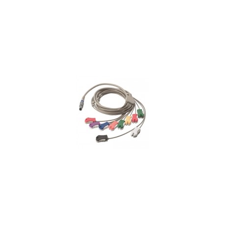 Cable de paciente 10 puntas tipo clip para ECG en stress (SE-PRO-600) WEA-SE-PC-AHA-CLIP MARCA -  Welch Allyn