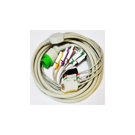 Cable de paciente de 10 puntas para desfibrilador DG 5000 SCH-W1402037 MARCA -  Schiller