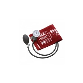 Baumanómetro aneroide ADC modelo 760 rojo, paquete con 3 piezas