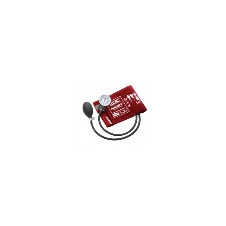 Baumanómetro aneroide ADC modelo 760 rojo, paquete con 3 piezas