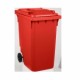 Contenedor de 120 lts para residuos biológicos infecciosos, color rojo con tapa negra A1C-VIC-120-L MARCA -  A1 contenedores