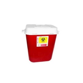 Recolector de polipropileno para punzocortantes, color rojo, capacidad volumen -  11.3 A 13.25 Lts. A1C-PC-13 MARCA -  A1 conte