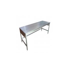 Mesa alta de 90 cm x 70 cm x 90 cm cubierta acero inoxidable HEL-HM276 MARCA -  Herlis