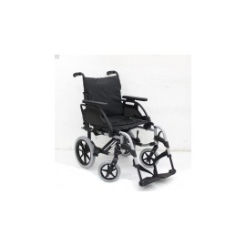 Silla de ruedas tipo traslado de aluminio 48 cm gris pierneras y brazos desmontables BEZ-SU074104-005 MARCA -  Sunrise Medical