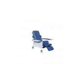 Sillón azul acojinado para hemodiálisis mecánico, con dos charolas DRI-RED577ADR-A MARCA -  Drive Medical