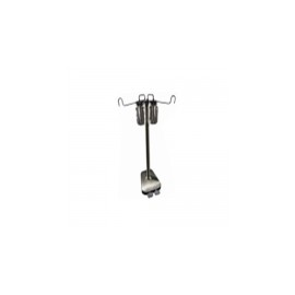 Jabonera de pedal doble pedestal de acero inoxidable HEL-HM109 MARCA -  Herlis