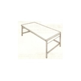 Mesa baja con cubierta de acero inoxidable de 90 cm HEL-HM285 MARCA -  Herlis