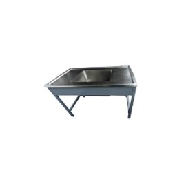 Mesa alta con vertedero esmaltado HEL-HM283 MARCA -  Herlis