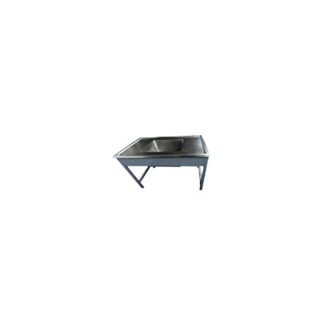 Mesa alta con vertedero esmaltado HEL-HM283 MARCA -  Herlis