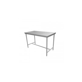 Mesa baja de 180 cm con cubierta de acero inoxidable HEL-HM288 MARCA -  Herlis