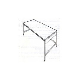 Mesa baja de 120 cm con cubierta de acero inoxidable HEL-HM286 MARCA -  Herlis