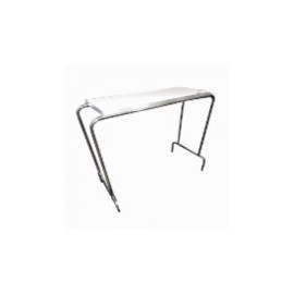 Mesa puente estructura acero inoxidable llanta de 2" tipo bola HEL-HM191 MARCA -  Herlis