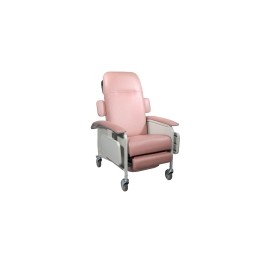 Sillón rosa acojinado para hemodiálisis mecánico, con dos charolas DRI-RED577ADR-R MARCA -  Drive Medical