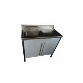 Lavabo pasteur con fregadero izquierdo 90 cm x 45 cm x 90 cm. HEL-HM127 MARCA -  Herlis