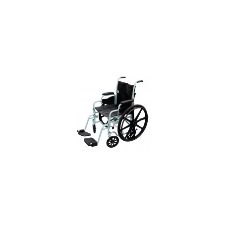 Silla de ruedas Poly Fly de traslado ligera con descansa pies DRI-TR18 MARCA -  Drive Medical